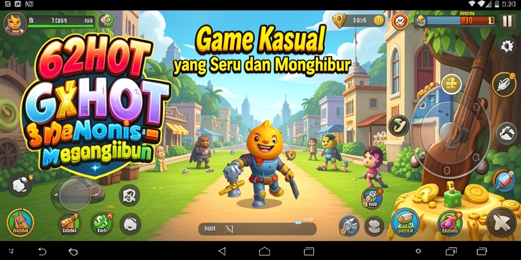 Tampilan gameplay 62HOT yang menarik dan menghibur