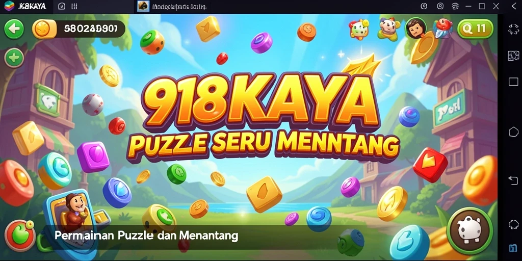 Tampilan gameplay 918KAYA yang menarik dan penuh warna.