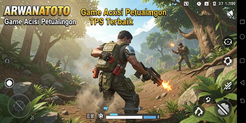 Tangkapan layar menunjukkan aksi mendebarkan dalam ARWANATOTO.
