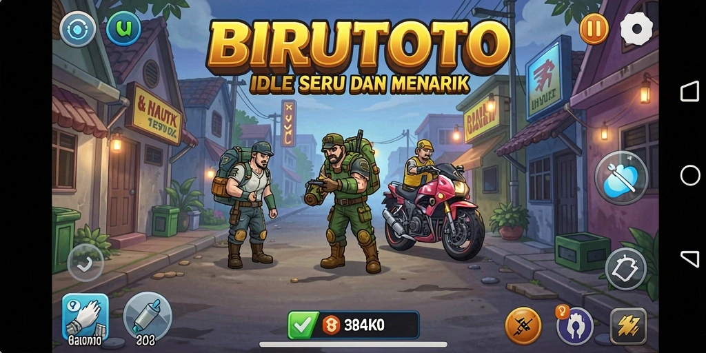 Tampilan gameplay BIRUTOTO yang seru dan menenangkan.