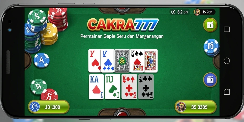 Tampilan menarik dari permainan Gaple di CAKRA777.
