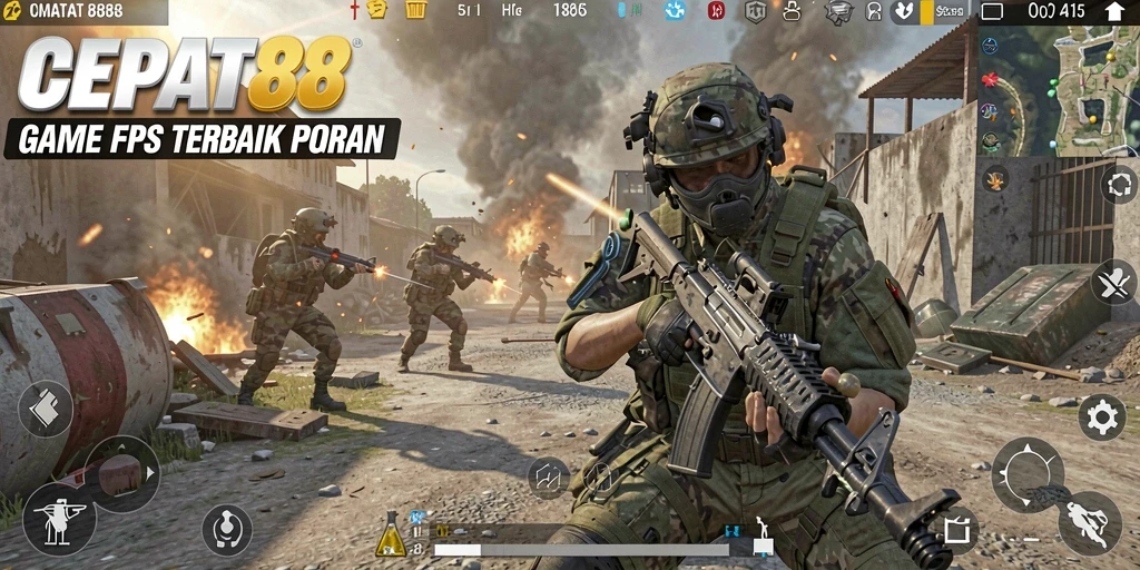 Tampilan gameplay CEPAT88 yang intens dan memukau.
