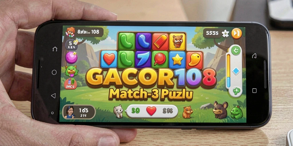 Tampilan gameplay GACOR108 yang penuh warna dan seru.