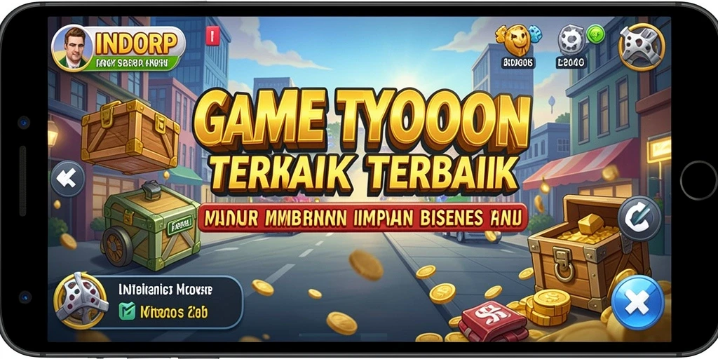 Tampilan gameplay INDORP dengan elemen Tycoon yang menarik dan menantang.