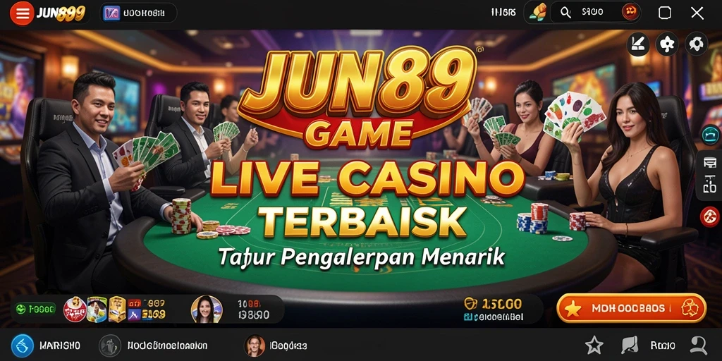 Tampilan gameplay Live Casino yang menegangkan dan interaktif.
