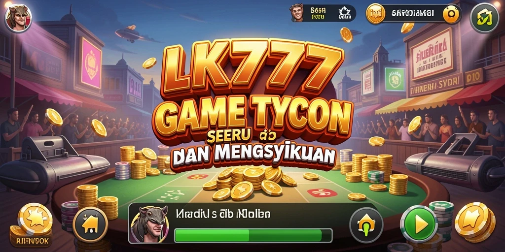Screenshot gameplay LK777 menampilkan keseruan membangun bisnis.