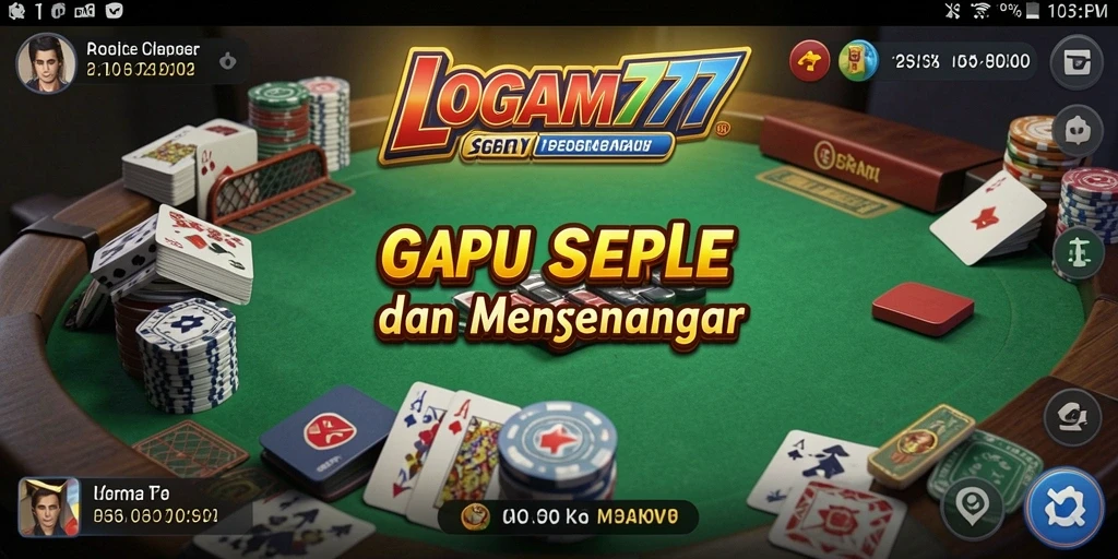 Tampilan seru gameplay Gaple di LOGAM777