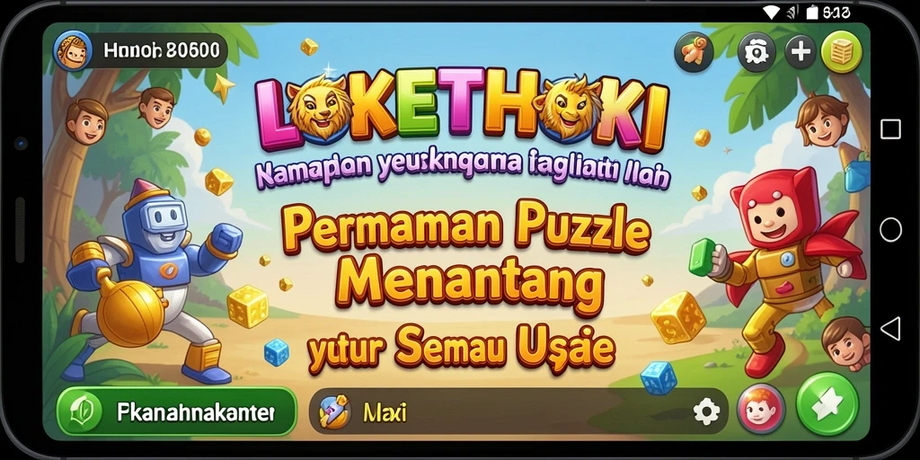Tampilan gameplay LOKETHOKI yang menarik dan menantang.