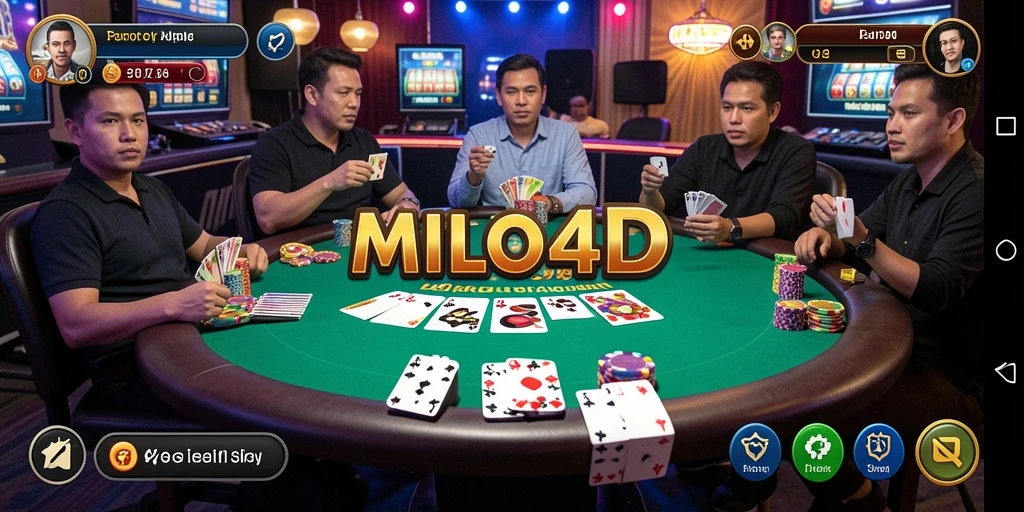 Tampilan menarik dalam gameplay Poker di MILO4D.