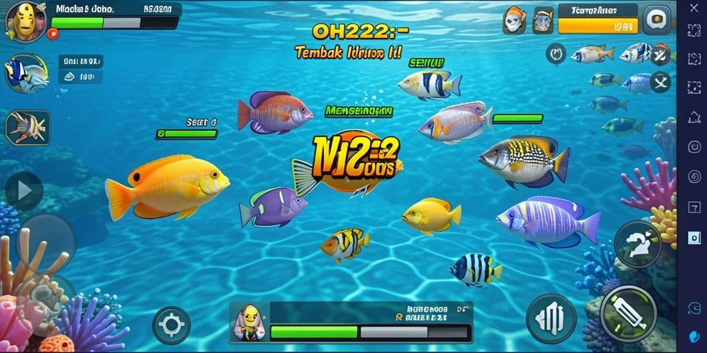 Gameplay menarik dari OH222 dalam menembak ikan.