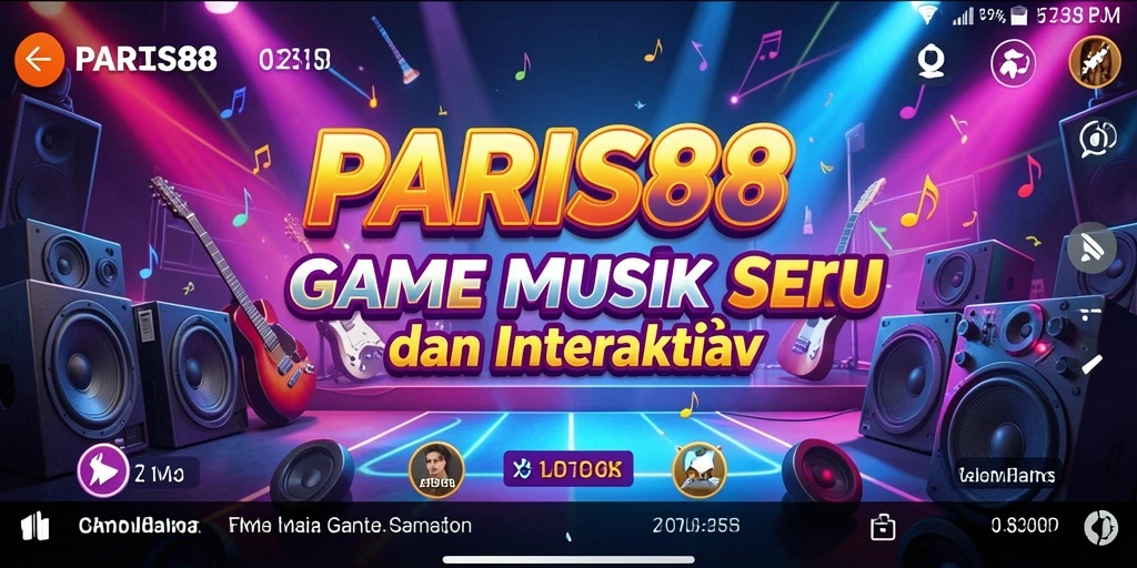Tampilan gameplay PARIS88 yang penuh warna dan interaktif.