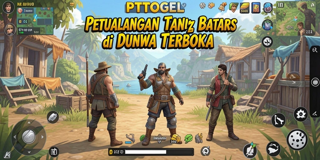 Screenshot gameplay PTTOGEL yang menunjukkan dunia terbuka yang menakjubkan.