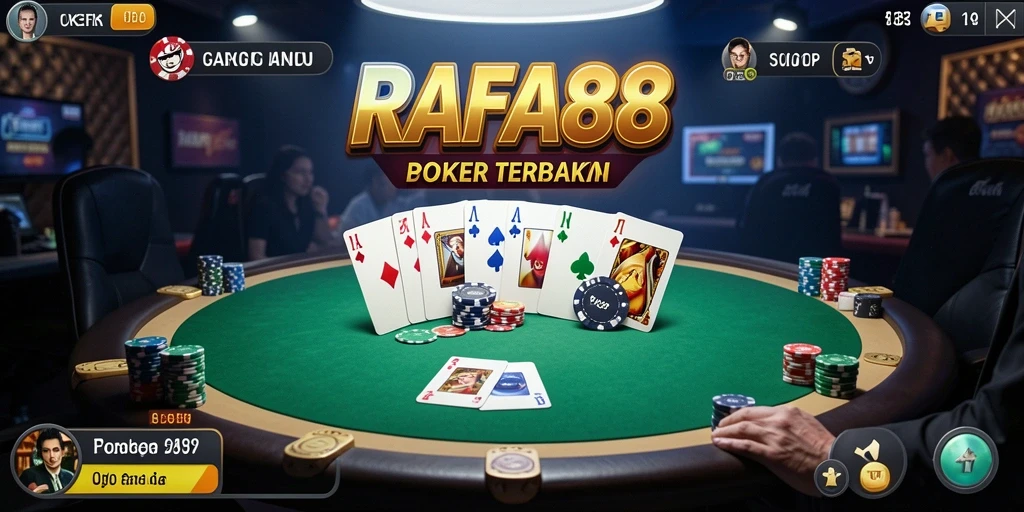 Tampilan gameplay Poker yang mengasyikkan di RAFA88.