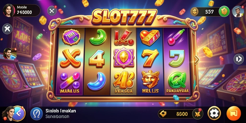 Tampilan screenshot gameplay SLOT777 yang mengasyikkan dan interaktif.