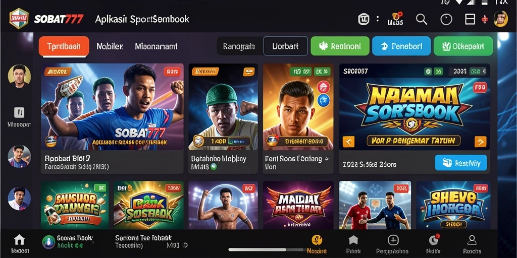 Tampilan menarik dari fitur taruhan dalam SOBAT777.