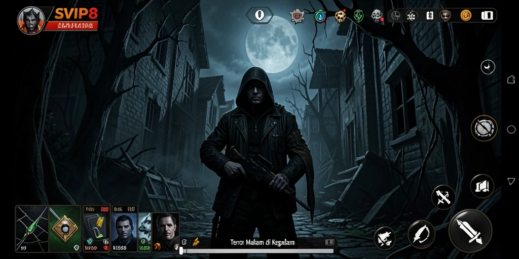 Gameplay menegangkan di dunia kegelapan yang menyeramkan.