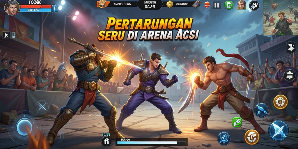 Tampilan seru gameplay TO288 yang memikat.
