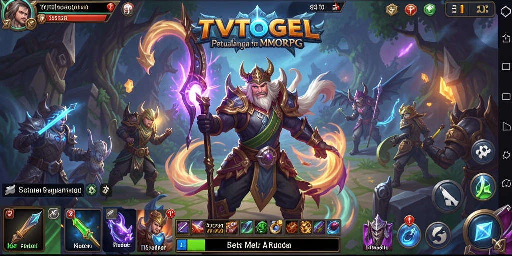 Tampilan gameplay seru di dunia fantasi TVTOGEL.