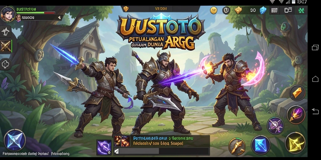 Tangkapan layar dari gameplay UUSTOTO yang menunjukkan aksi petualangan seru.