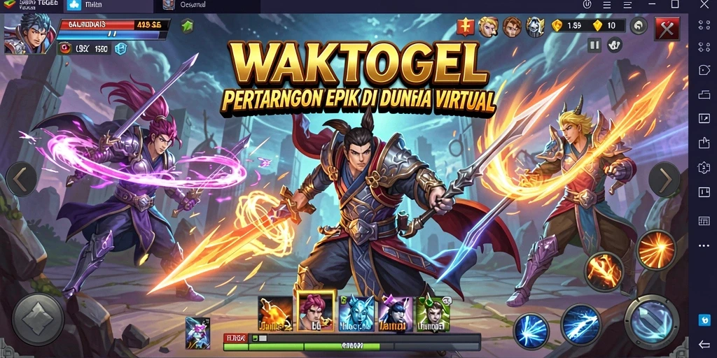 Tampilan gameplay WAKTOGEL yang seru dan mendebarkan.
