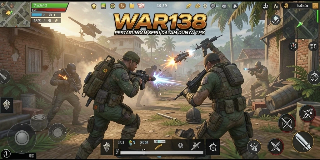 Tangkapan layar dari aksi mendebarkan dalam WAR138.